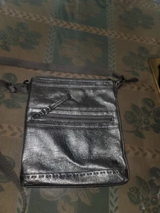 The Sak Pax Pyrite Metallic Leather Swing Pack Crossbody Shoulder Purse-read des - Picture 1 of 14