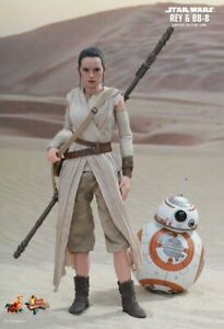 Hot Toys 1/6 Star Wars MMS337 REY and BB-8 The Force  Awakens Daisy Ridley MIB