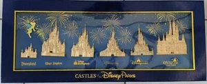 2019 Disney D23 Expo WDI die Schlösser der Disney Parks Pin Set LE 300 - Bild 1 von 5