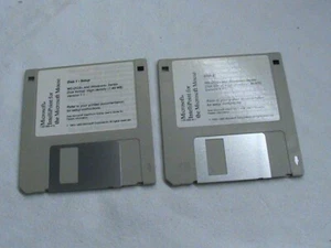 USED MSDOS 3.1 SOFTWARE ON FLOPPY DISKS WITH INTELLIPOINT SOFTWARE VER. 1.1 - Picture 1 of 3