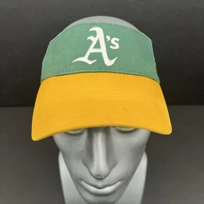 Oakland A’s Visor Signed By Travis Buck Green And Gold Strap Back - Image 1 of 4