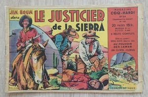 HAHN HARDI MAGAZIN ** NR. 4 JIM BOUM LE JUSTICIER DE LA SIERRA ** MARIJAC 1949 - Bild 1 von 2