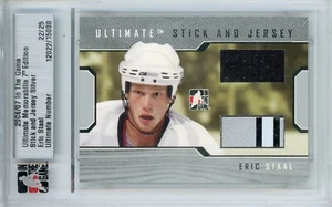 Eric Staal Game Used Stick and Jersey Patch ITG Ultimate Memorabilia - Picture 1 of 2