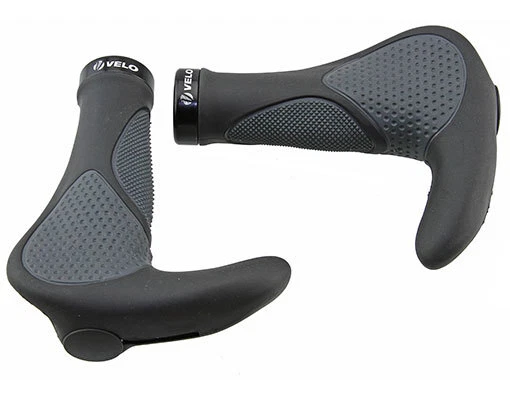 ¡NUEVO! Empuñaduras para bicicleta MTB 138mm TRIPLE DESTINO con extremo de barra en negro/gris. Foto 1 de 1
