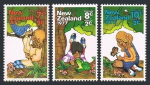 New Zealand B98-B100,B100a,MNH. Health 1977.Bluebird,Frog,Butterfly,Mushrooms. - Picture 1 of 2