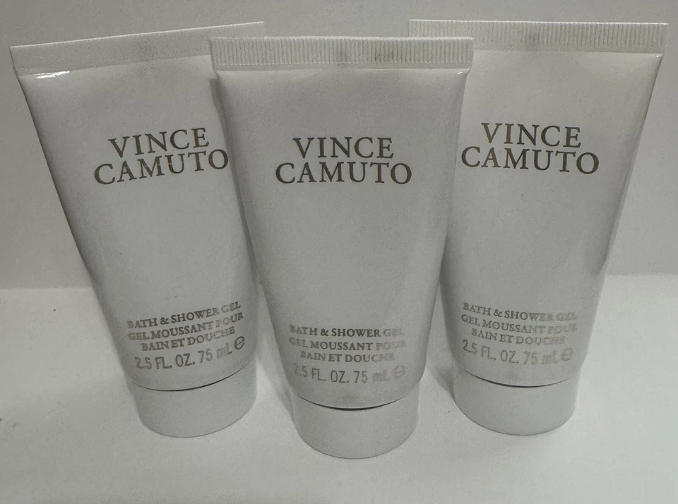 Pacote combo Vince Camuto para mulheres: gel de banho 7,5 oz (tubos de 3 x 2,5 oz) NOVO - Imagem 1 de 1