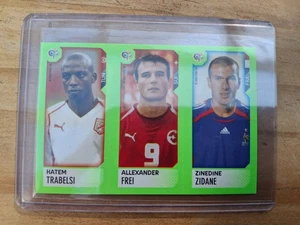 Zinedine Zidane Alex Frei WM 2006 Panini Mini Sticker Frankreich Fußball Rar - Bild 1 von 1