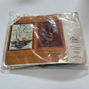 1985 The Creative Circle  Needlecraft Kit #324 Sunset Sailing - Picture 1 of 2