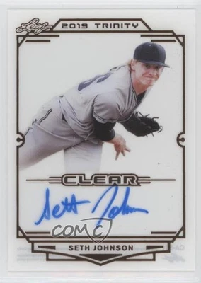 2019 Leaf Trinity Clear Auto Seth Johnson #CA-SJ1 Auto - Image 1 of 2