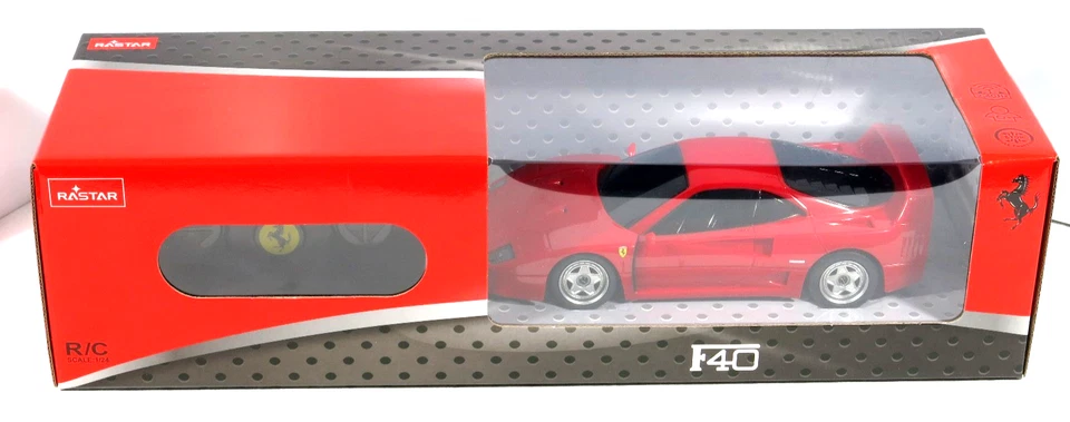 PRL) FERRARI F40 R/C SCALE 1/24 AUTO MODEL RADIOCOMANDO REMOTO DRIVE CAVALLINO - Immagine 1 di 4