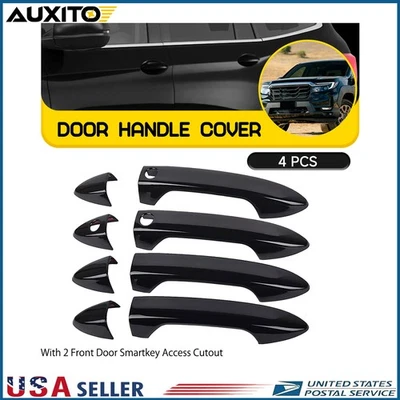 Cubiertas de manija de puerta negras brillantes para Honda Pilot 2016-2022 y Ridgeline 2017-2022 Foto 1 de 4