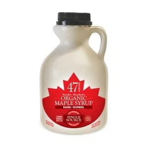47° North Canadian Organic Maple Syrup, Single Source, Grade A, Dark Robust, - Image 1 of 4