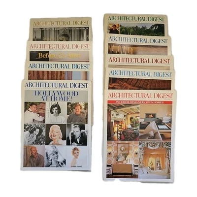 Architectural Digest Magazines Interior Design Ads Lot of 9 Dated 2000 - Image 1 of 4