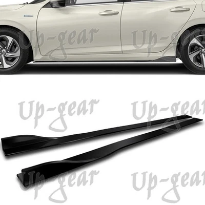 Falda lateral negra universal sin pintar basculante divisores difusor labio 59" x 4" 6 piezas Foto 1 de 4