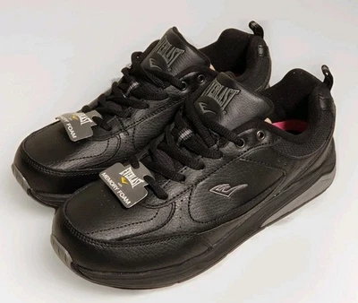 Everlast Zapatos de Cuero Negro MARTHA Zapatilla Antideslizante AntiMarcas Para Mujer Talla 8W Foto 1 de 4