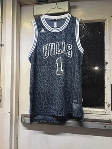 Chicago Bulls Derrick Rose Women’s Leopard Print Limited Edition Jersey Size XL - Picture 1 of 9