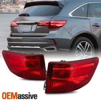 Para 2014-2020 Acura MDX LED lanternas traseiras externas lâmpada de freio traseira motorista-passageiro - Imagem 1 de 4