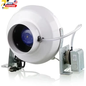 Dryer Booster Fan with 4 in Duct Automatic Pressure Switch 162 CFM Ventilation - Picture 1 of 12