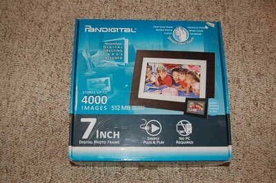 Pandigital 7" Digital Photo Frame 512 MB with Two Interchangeable Frames - Image 1 of 4