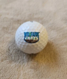 Logo Golf Ball Golfing Advertising WIl Farm Pinnacle - Picture 1 of 2