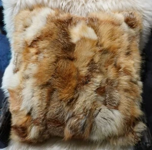 Cushion Cover A Beautiful Natural Genuine Red  Fox  50cm Square  Cushion Cover - Picture 1 of 10