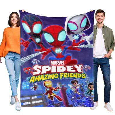Spidey and His Amazing Friends e Blanket Flannel Throw for Sofa Birthday Gift - Image 1 of 4