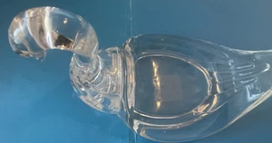 Jabonera cisne de plástico transparente vintage. - Imagen 1 de 3