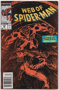Web of Spider-Man 58 en muy buen estado 8.0 Marvel 1989 Grizzly Alex Saviuk quiosco - Imagen 1 de 1