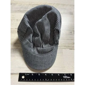 Kids Blue White Striped Railroad Engineer Conductor Cap  Unisex One Size - Picture 1 of 9