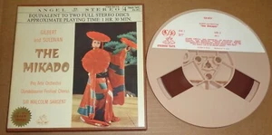 Malcolm Sargent GILBERT & SULLIVAN The Mikado - Angel Reel 4 Track Y2S 3573 - Picture 1 of 2