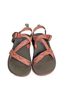 CHACO Toe Strap Aztec Coral Orange Outdoor Sport Women's Sandals Size 5  - Picture 1 of 5