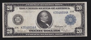 US 1914 $20 FRN Dallas Burke/Glass FR 1005 VF-XF (694) - Picture 1 of 2
