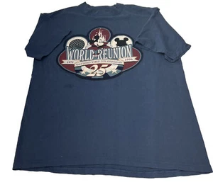 Vintage Walt Disney World 25th Anniversary 1996 Reunion. Blue LARGE-T-Shirt - Picture 1 of 8