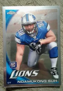 2010 Ndamukong Suh Topps Chrome RC & Rookies & Stars Freshman Orientation 28/299 - Picture 1 of 4