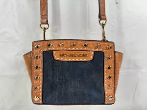 Michael Kors Selma Messenger Crossbody Bag dark denim - Picture 1 of 11