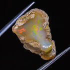 Natural Ethiopian Opal Rough Play Of Color Fire Opal 16.35 Ct 17X23x10 Mm Cs_223