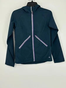 Columbia Girls Navy Blue Purple White Full Zip-Up Jacket Youth Size 14/16 - Picture 1 of 9