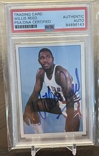 Willis Reed PSA authentic autograph 1981 Trading Card
