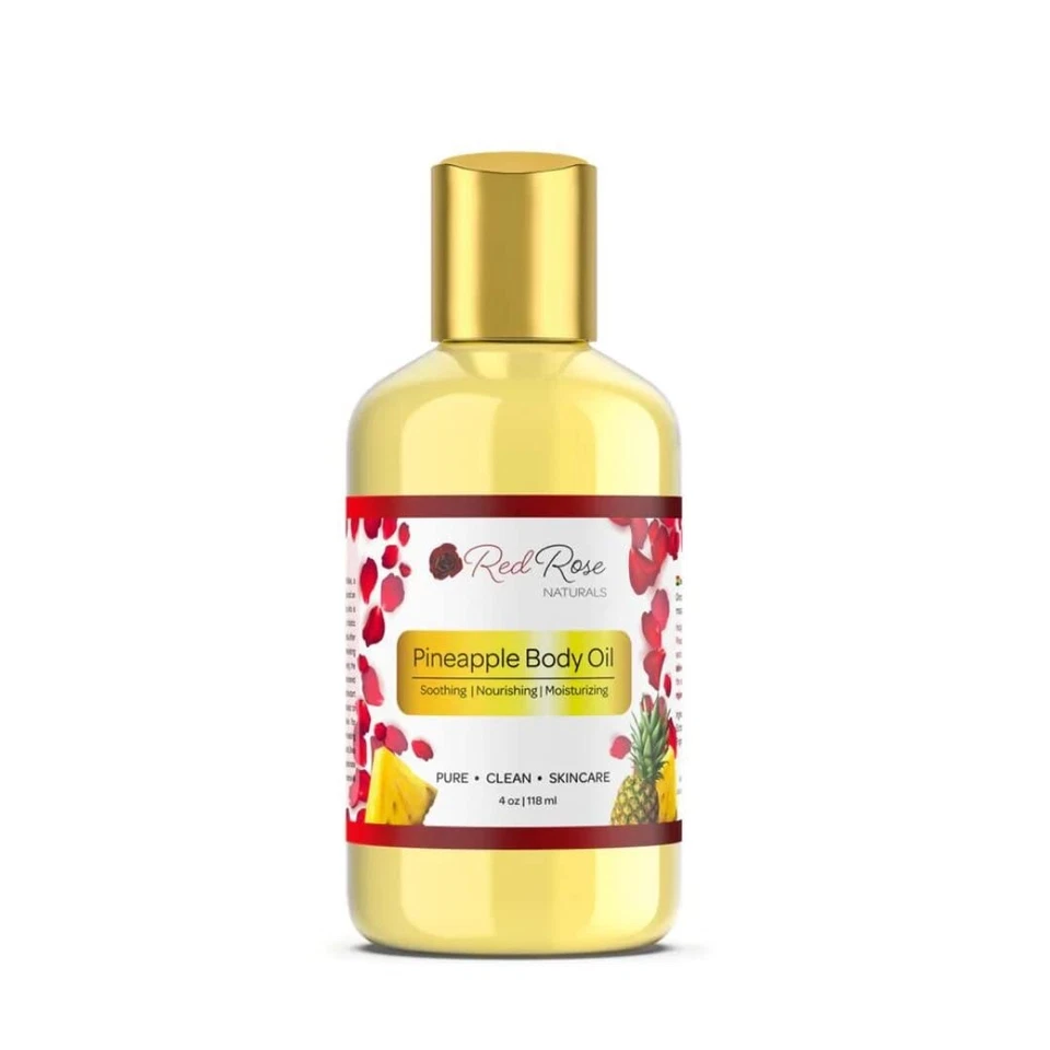Pineapple Body Oil, 100% Natural, Hydrating & Deep Moisturizing, Bath and Body O - Image 1 of 4