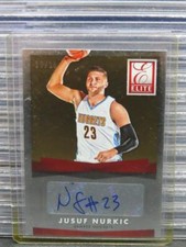 2015-16 Donruss Jusuf Nurkic Elite Signatures Gold Rookie Auto RC #10/10 Nuggets