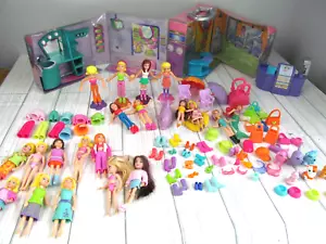 Polly Pocket Figures Dolls Shoes Boots Clothes Pets Disney Huge Lot Vintage P - Picture 1 of 14