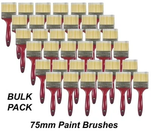 BULK 75mm General Purpose Paint Brushes DIY Polyester - Picture 1 of 4