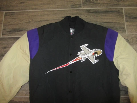 Lancaster Jets Minor League Baseball Game Used Jacket Vintage AIS JetHawks XL Cover