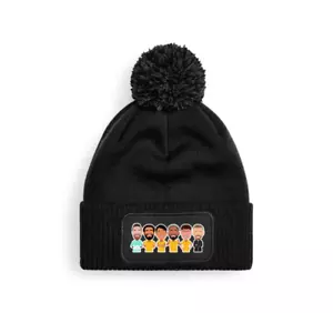 Wolves 2024-25 Printed Beanie Hat Bobble Hat Great Gift Unisex - Picture 1 of 1