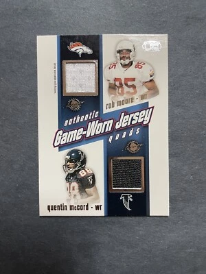 2002 Pacific Heads Up Game Worn Jersey Quads Avion Black Patrick Johnson #43 - Image 1 of 2