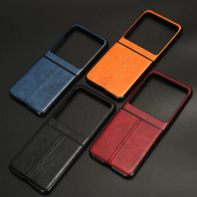 Shockproof Retro Hybrid Flip Leather Soft Case Cover For Motorola Razr 40 Ultra - Image 1 of 3