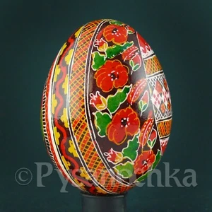 Real Ukrainian Pysanky.Chicken Hand Made Hutsul Pysanka. Easter Eggs.  - Picture 1 of 21