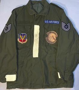 United States Air Force OG-107 Field Jacket Gulf War Era Tech Sgt . Size Large - Picture 1 of 6