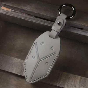 For BYD Equation Leopard 5 Leather Smart Remote Key Case Cover Keychain - Picture 1 of 14