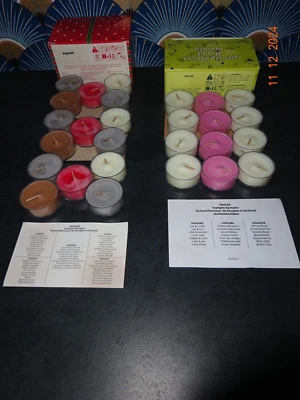 " ÉCHANTILLONNEURS  BOUGIES  RECHAUDS 2  BOITES  DE   BOUGIES " PARTYLITE - Photo 1/4